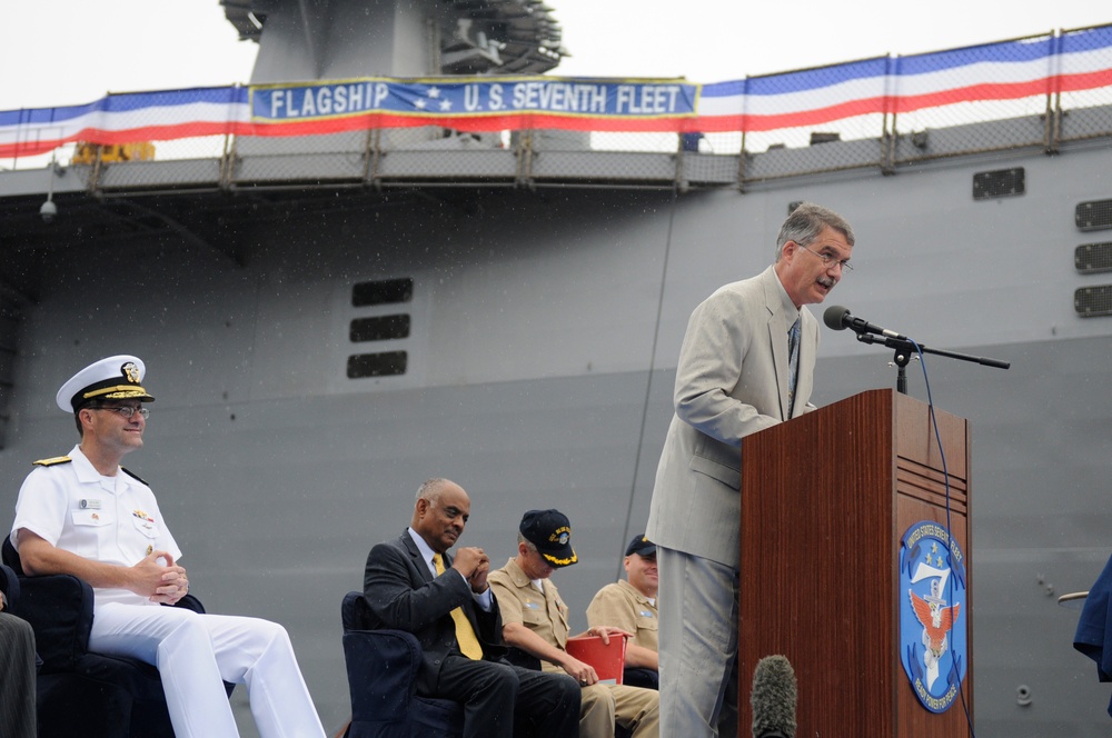 USS Blue Ridge celebrates anniversary of July 1979 arrival in Yokosuka