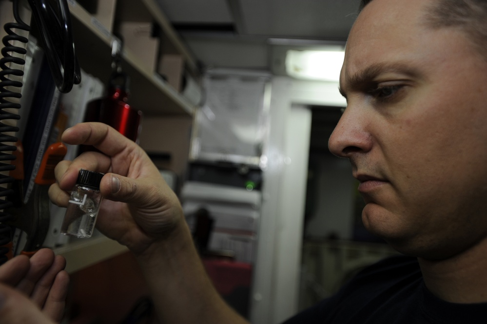 Aboard the U.S. Coast Guard Cutter Legare