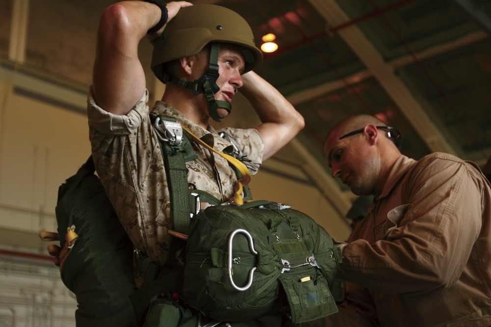 Marines, Sailors, Soldiers Leap Into Training With Parachute Operations on Okinawa