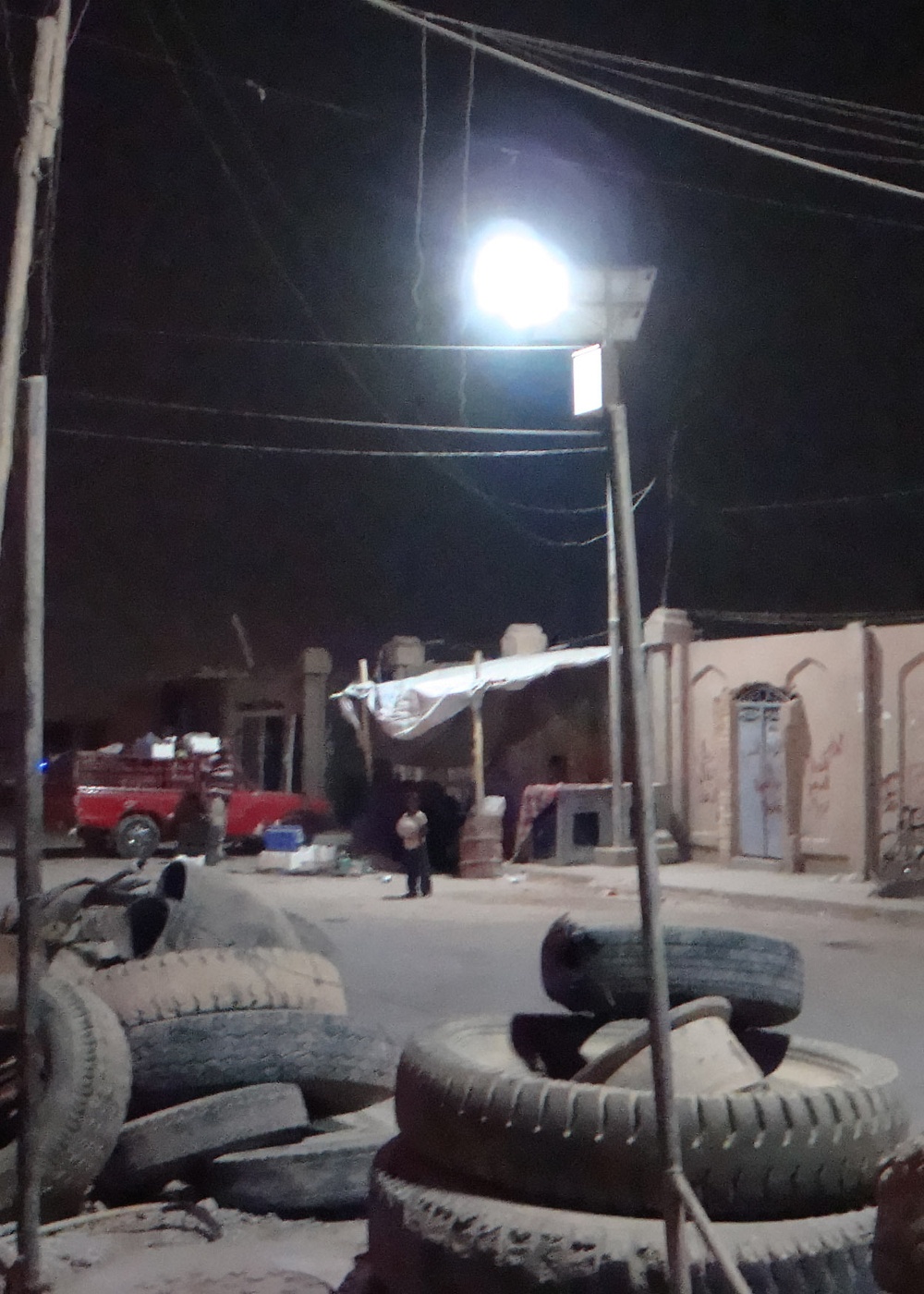 Solar lights continue to shine in northwest Baghdad, Abu Ghraib