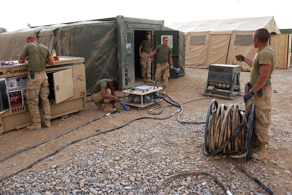 Utilities Marines adapt, overcome to bring power to RCT-3
