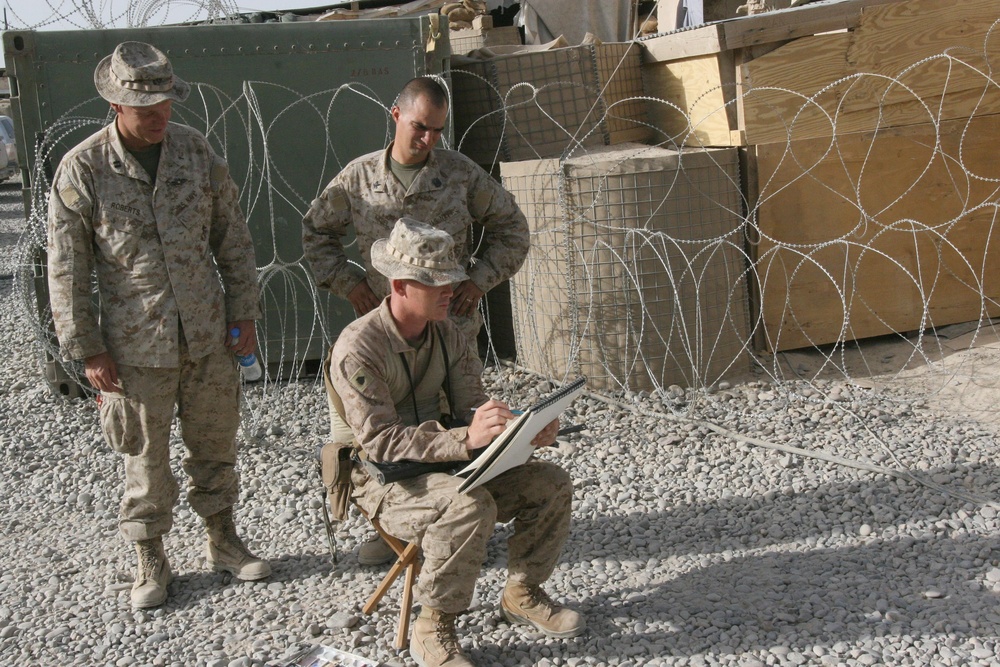 Marine Depicts 'Art of War'