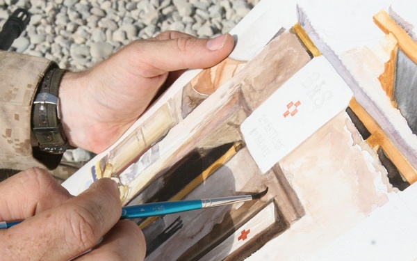 Marine Depicts 'Art of War'