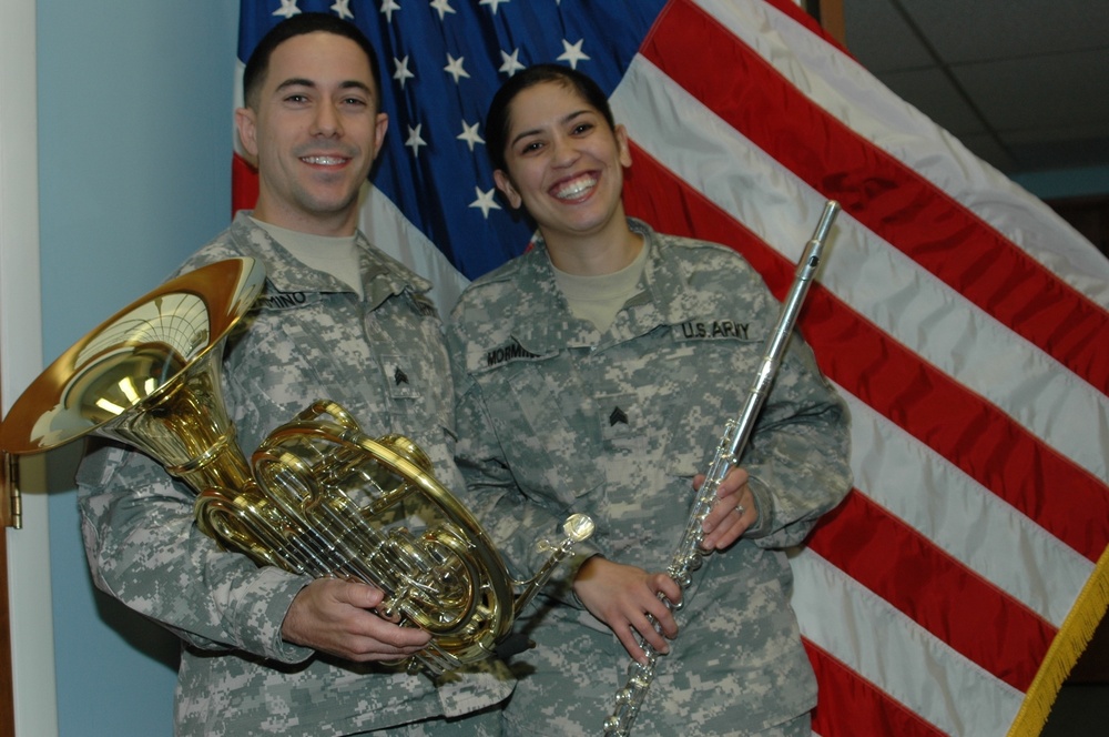 Music and military make for Mormino matrimony
