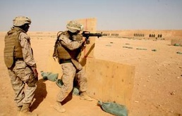 Marine Fighter Attack Squadron 314 sharpens marksmanship skills while deployed