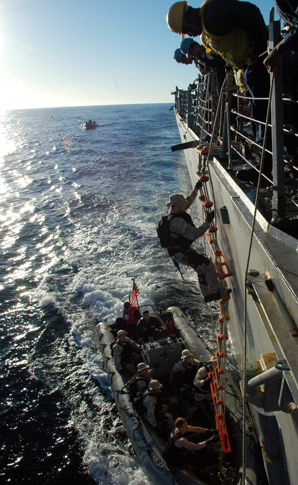 USS Arleigh Burke action