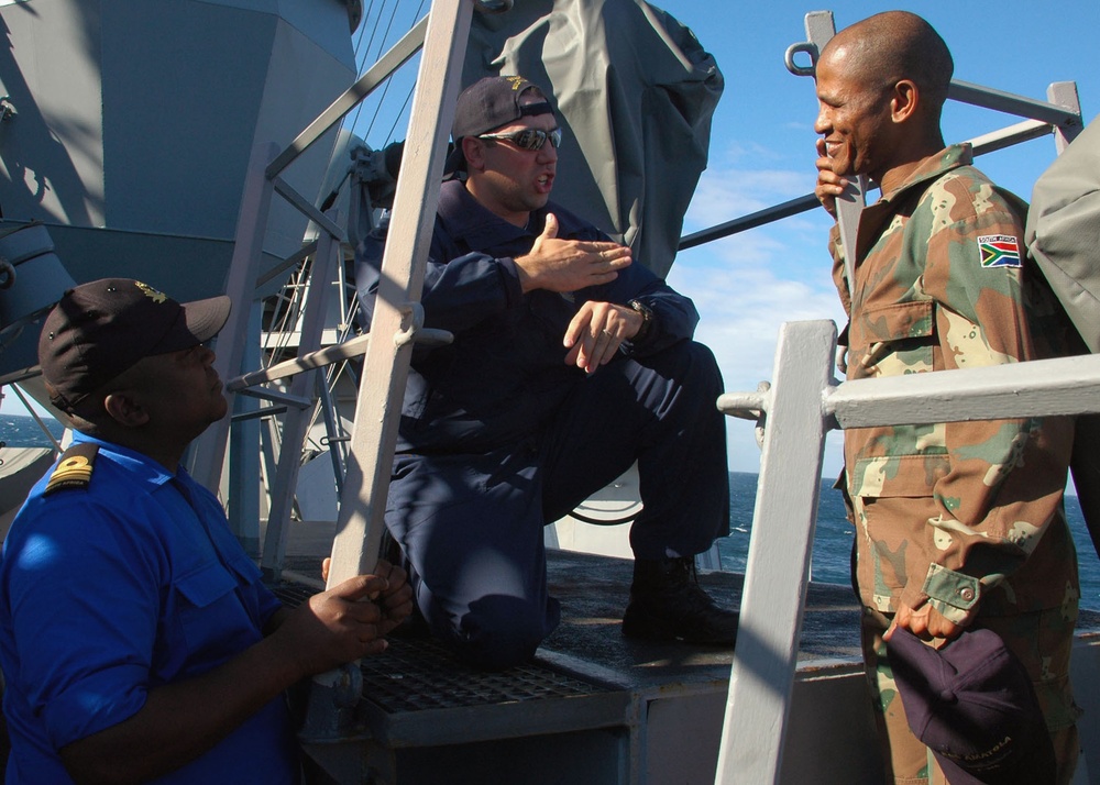 SAS Amatola in the Indian Ocean
