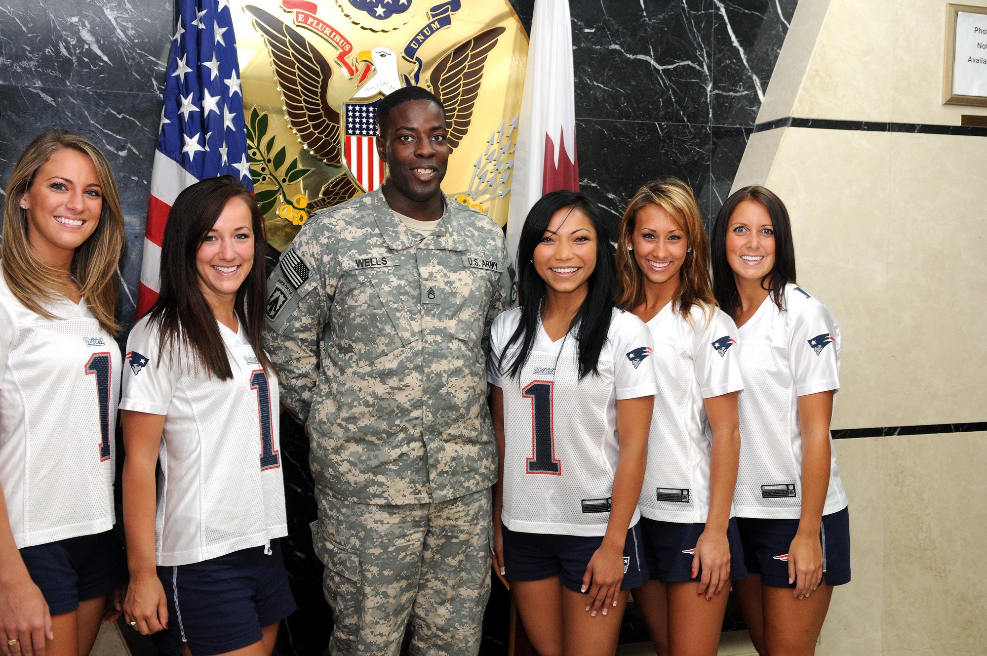 DVIDS - Images - Patriots Cheerleaders Support Troops in Qatar