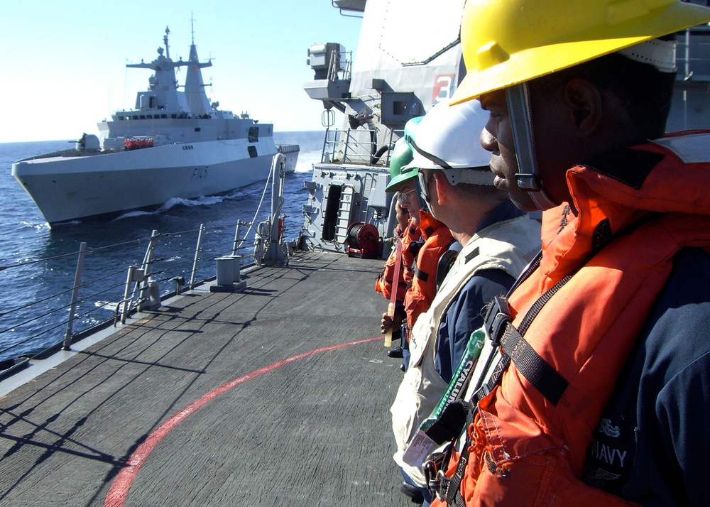 USS Arleigh Burke action