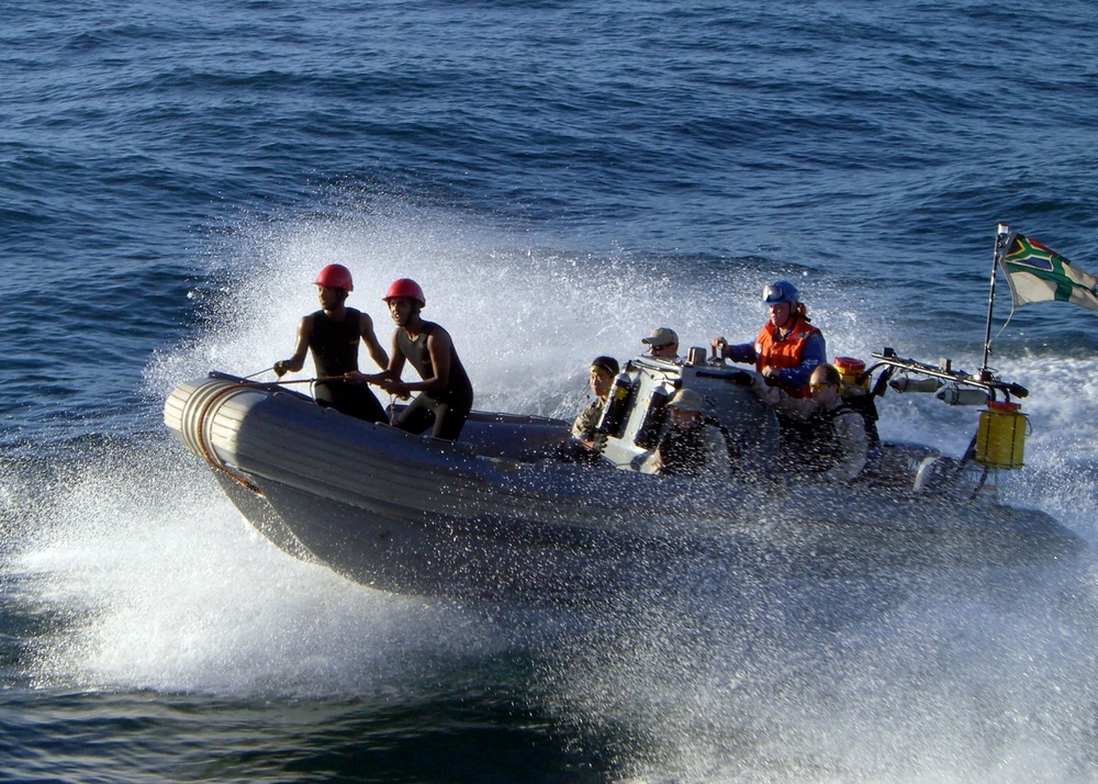 USS Arleigh Burke action