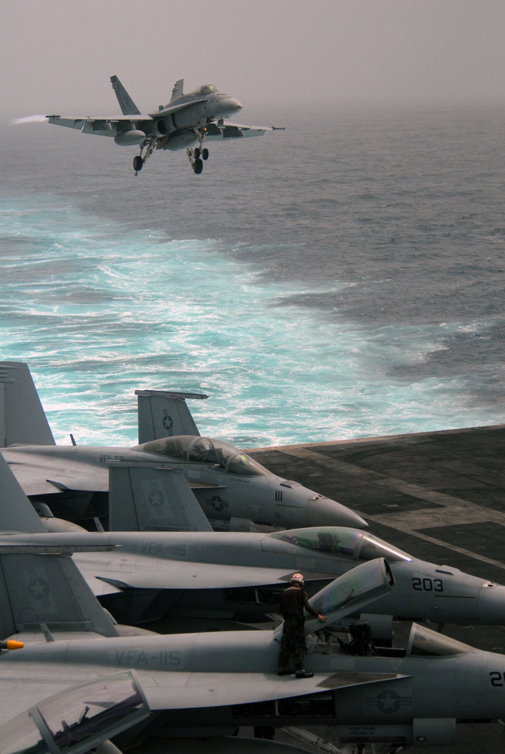 Flight operations aboard USS Ronald Reagan