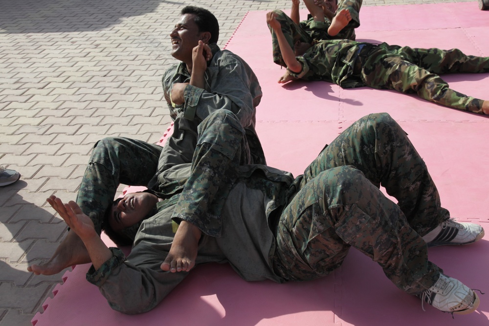 Soldiers teach combatives