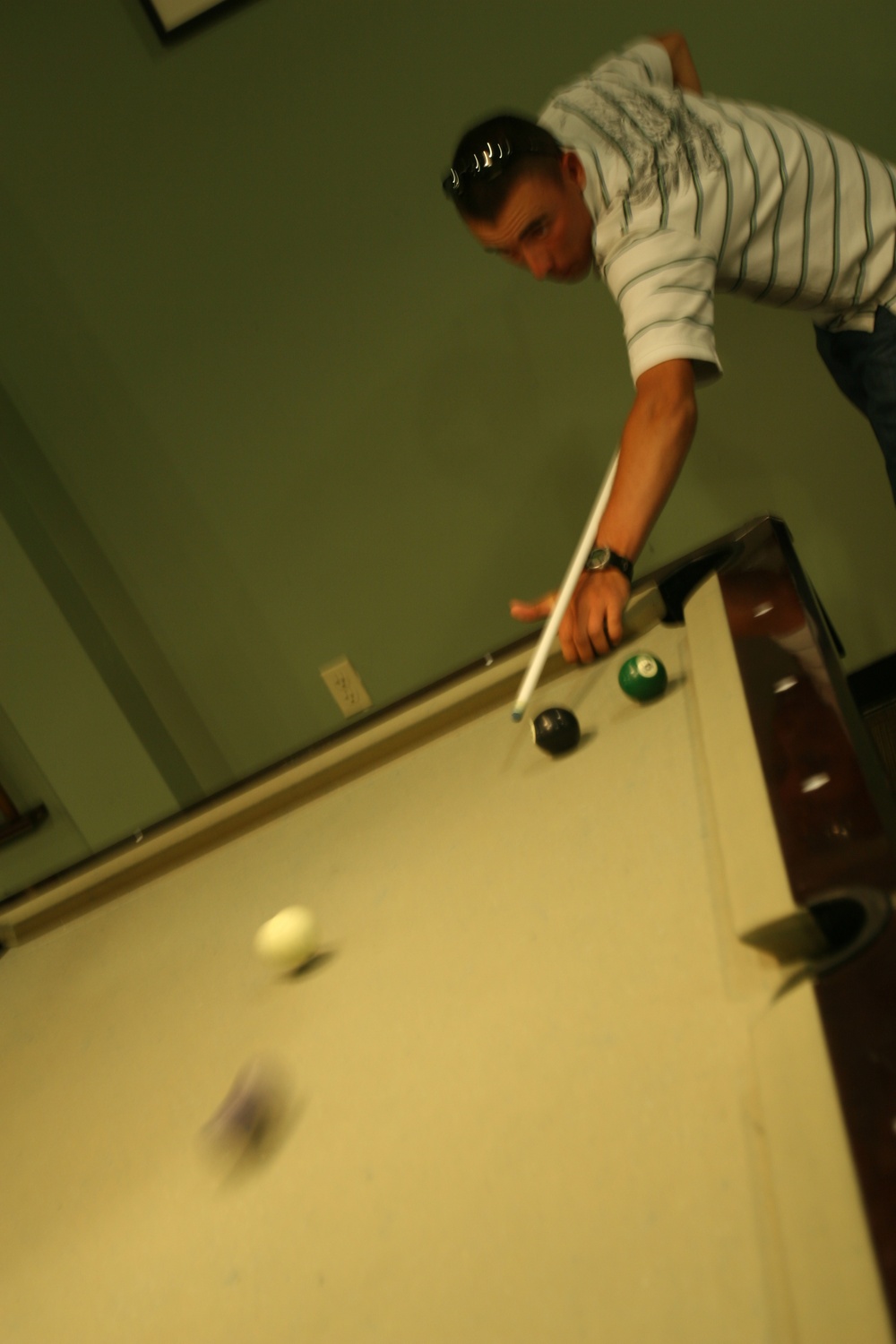 Pool Hall Junkies: Marines, Sailors Compete in Pool Tourney