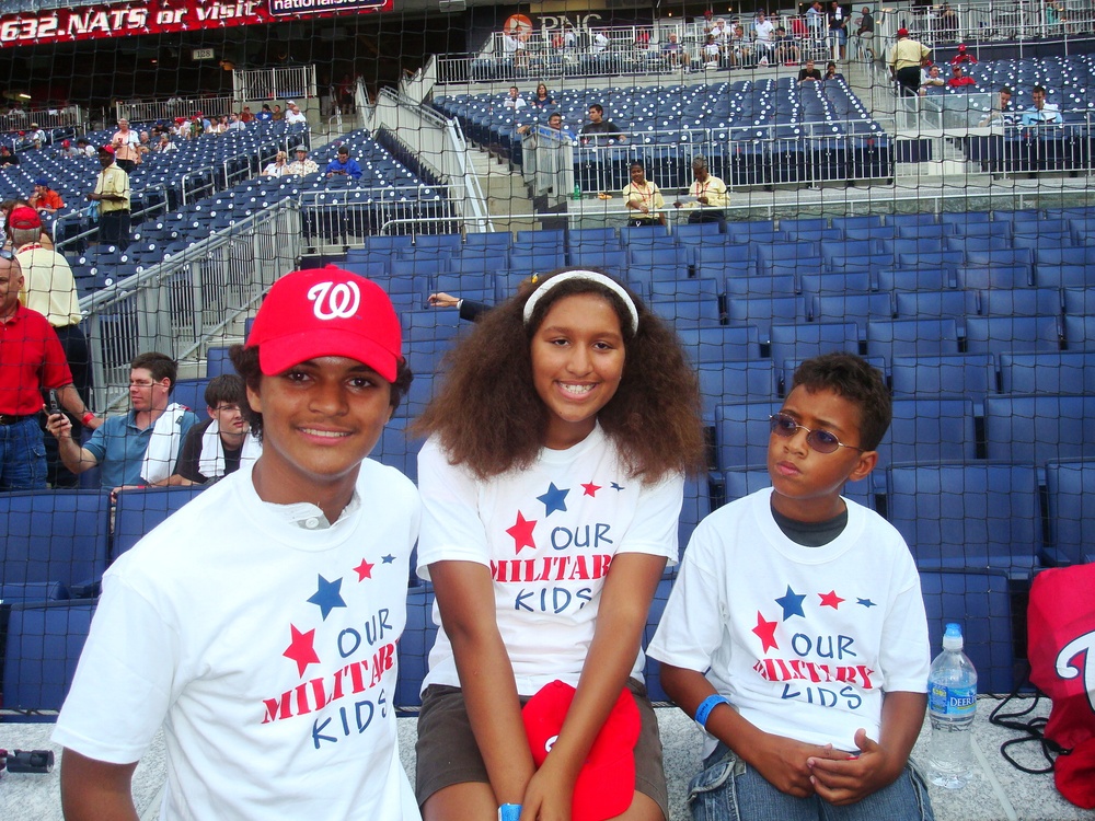 Military Kids Hit Home Run at Nationals Tribute