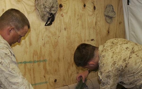 2nd Marine Expeditionary Brigade-Afghanistan Corpsmen Earn Fleet Marine Force Pin