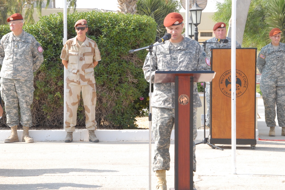 Task Force Sinai change of command