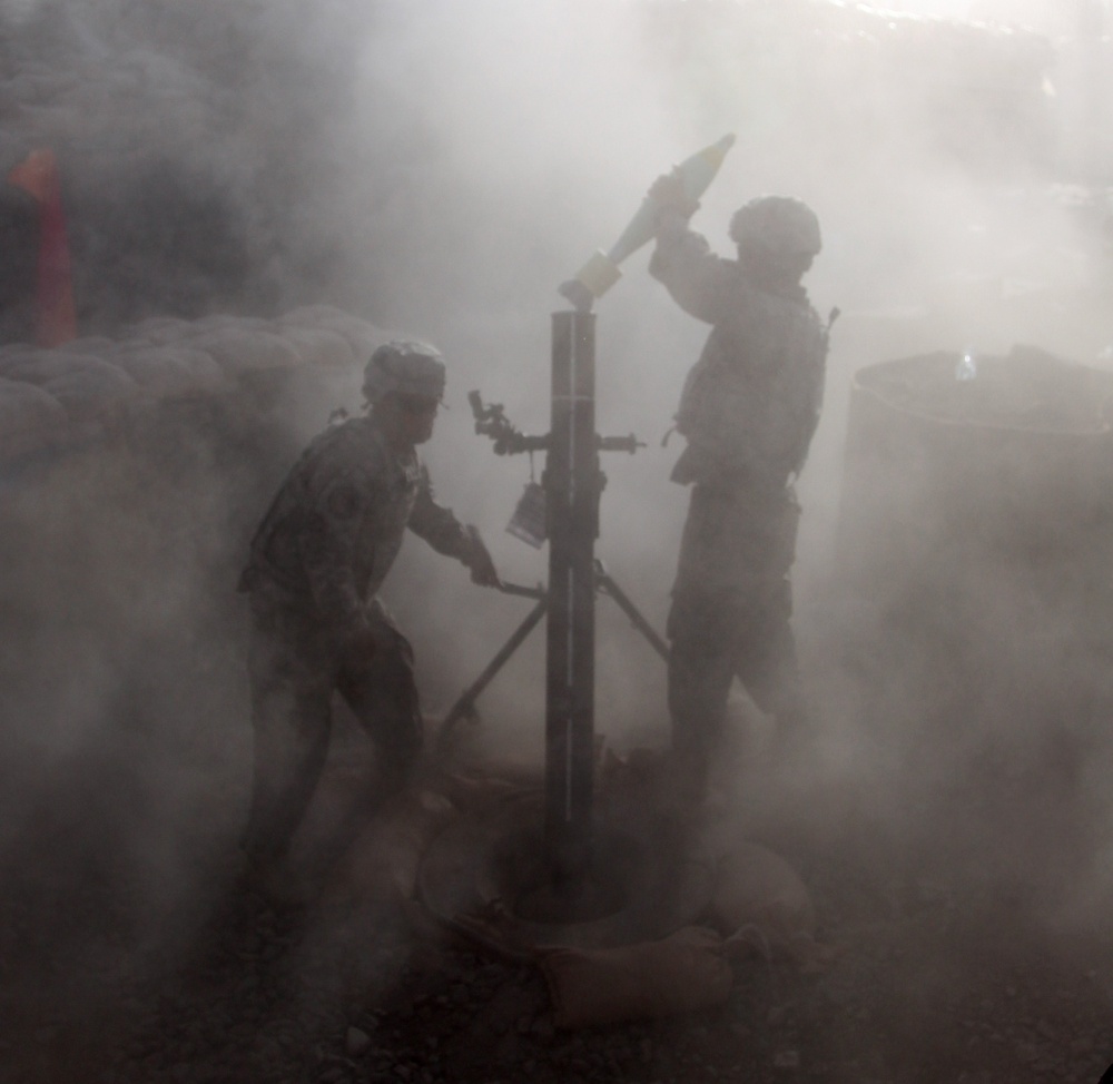 Combat Outpost Zurok fire mission