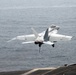 Hornet lifts off USS Ronald Reagan