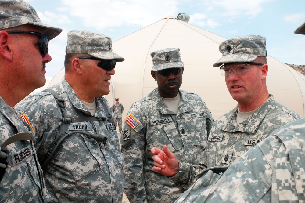 Sergeant Major of the Army visits Operation Sand Castle 2009