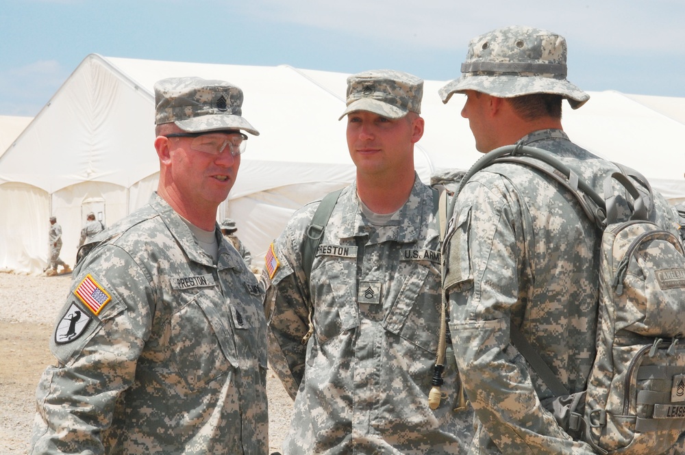 Sergeant Major of the Army visits Operation Sand Castle 2009