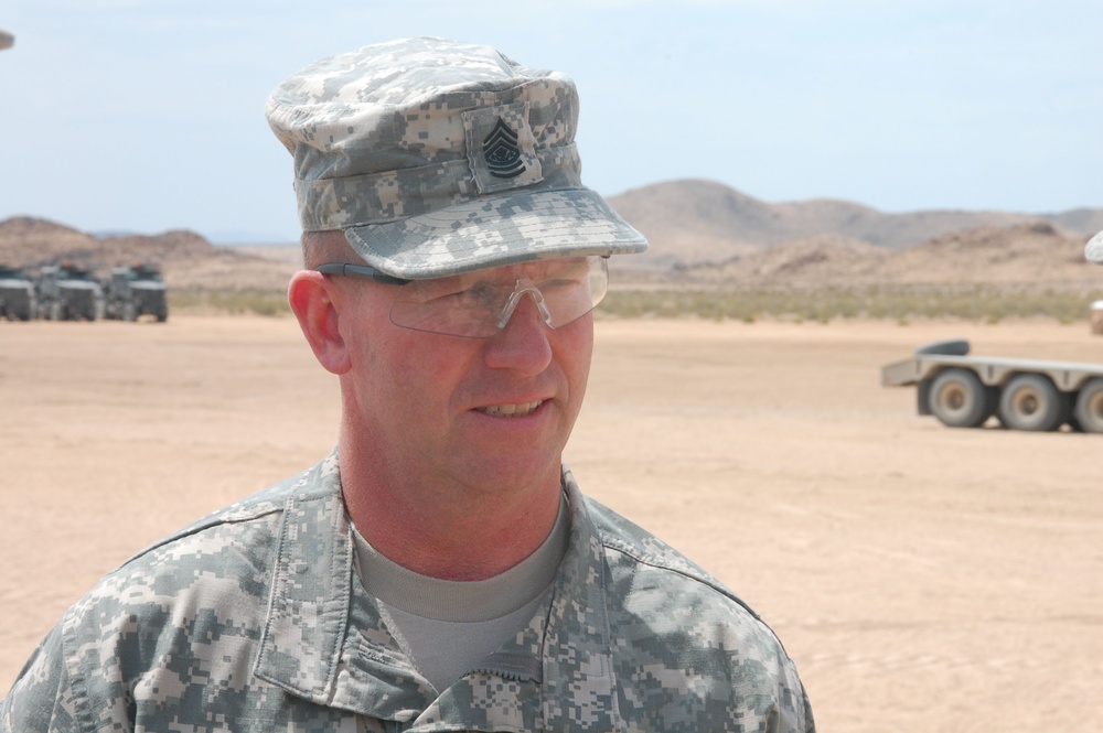 Sergeant Major of the Army visits Operation Sand Castle 2009