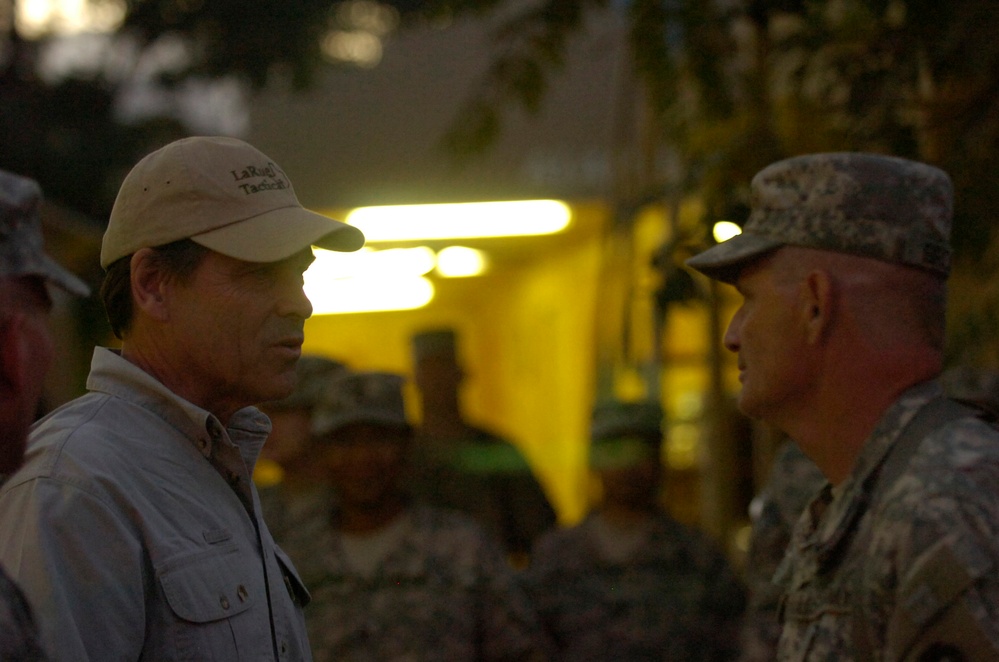 Lone Star gov. gets home-state welcome at Bagram