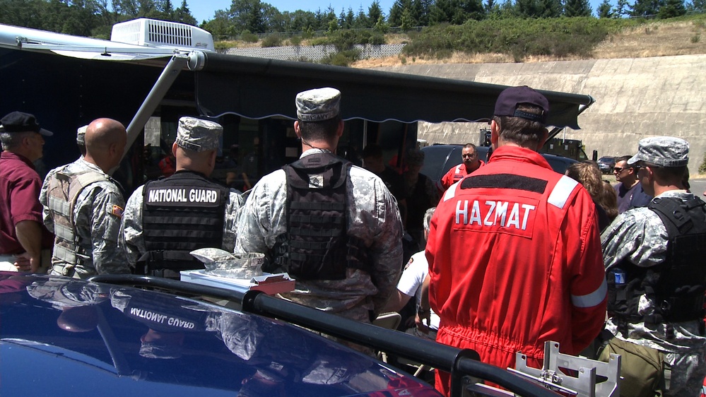 Oregon Army National Guard conducts joint exercise with the Eugene Fire and Police Departments