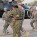 Iraqi, U.S. Soldiers pass the ball and pass some time