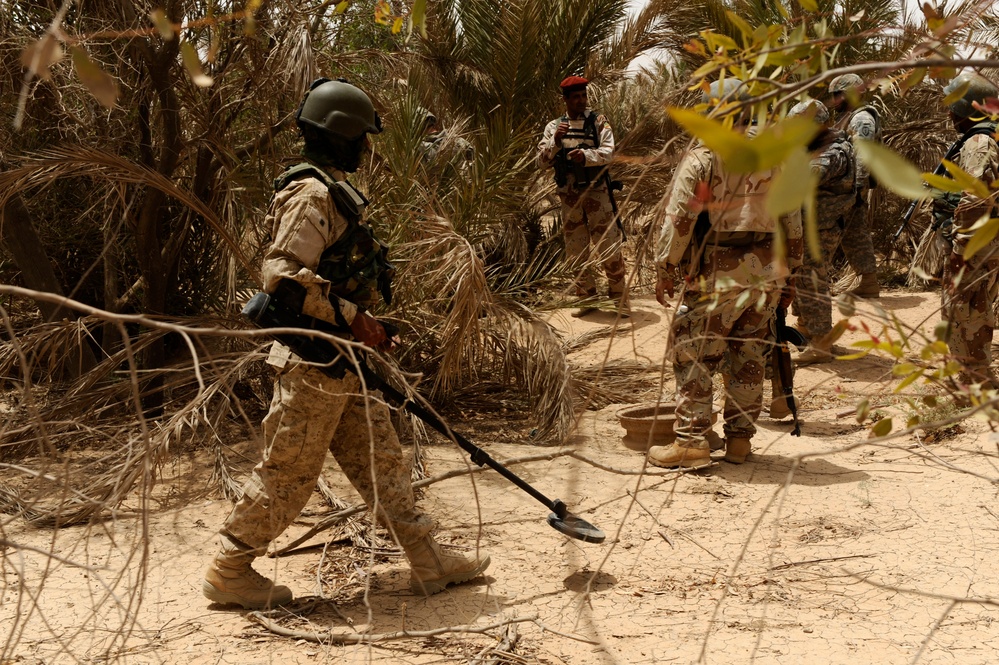 U.S., Iraqi soldiers clear village