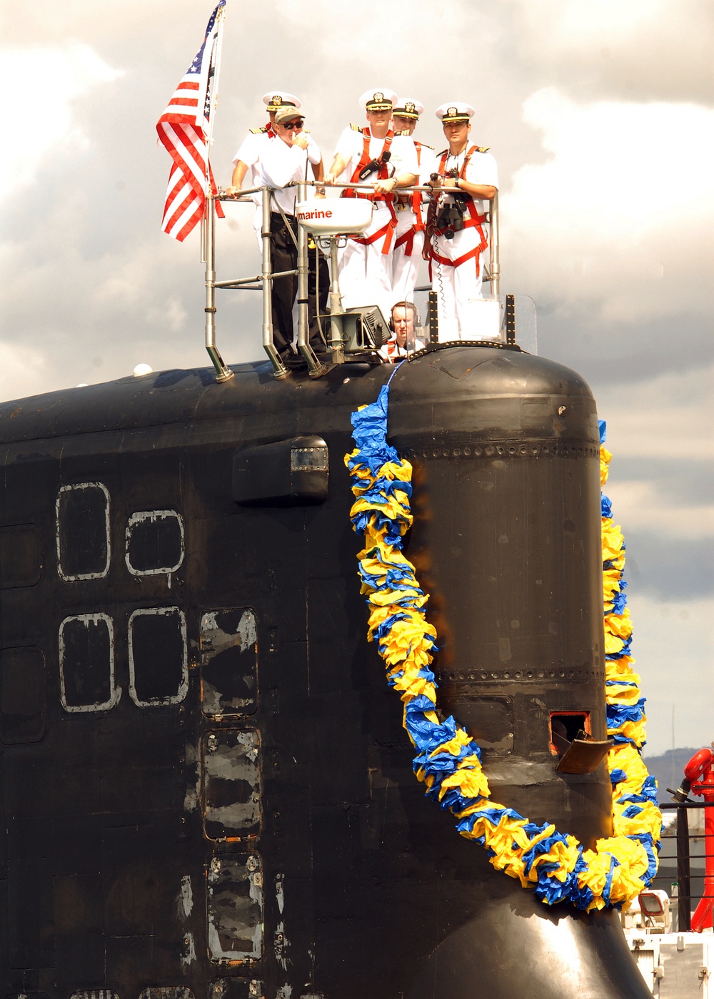 USS Hawaii arrival ceremony