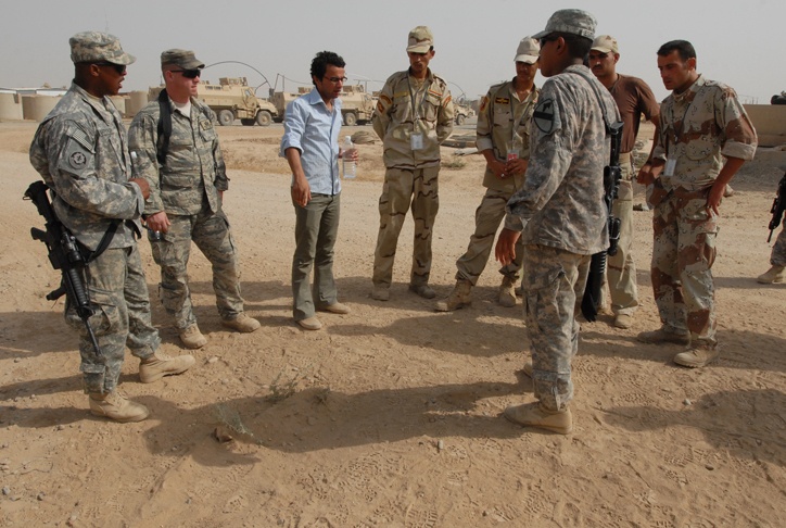 Iraqi army soldiers train for route clearance operations