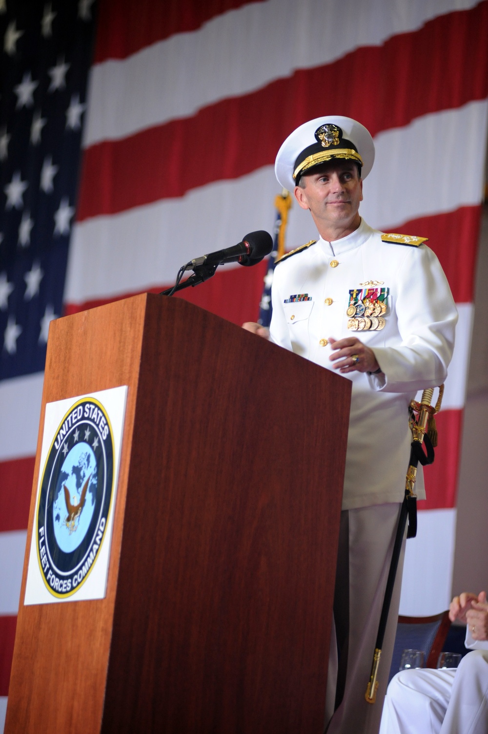 Harry S. Truman receives new commanding officer