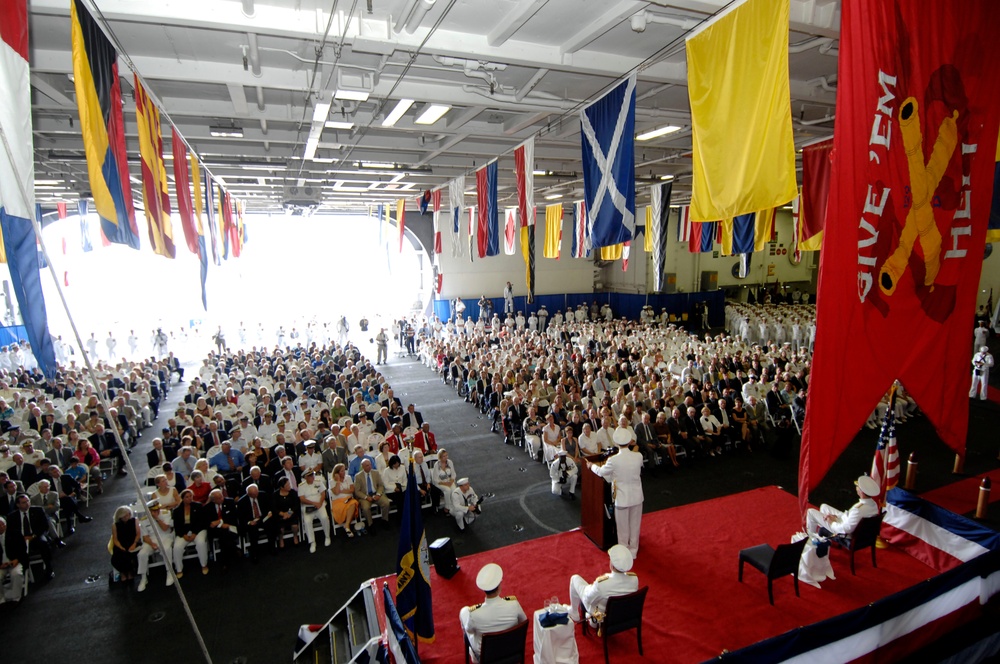 Harry S. Truman receives new commanding officer