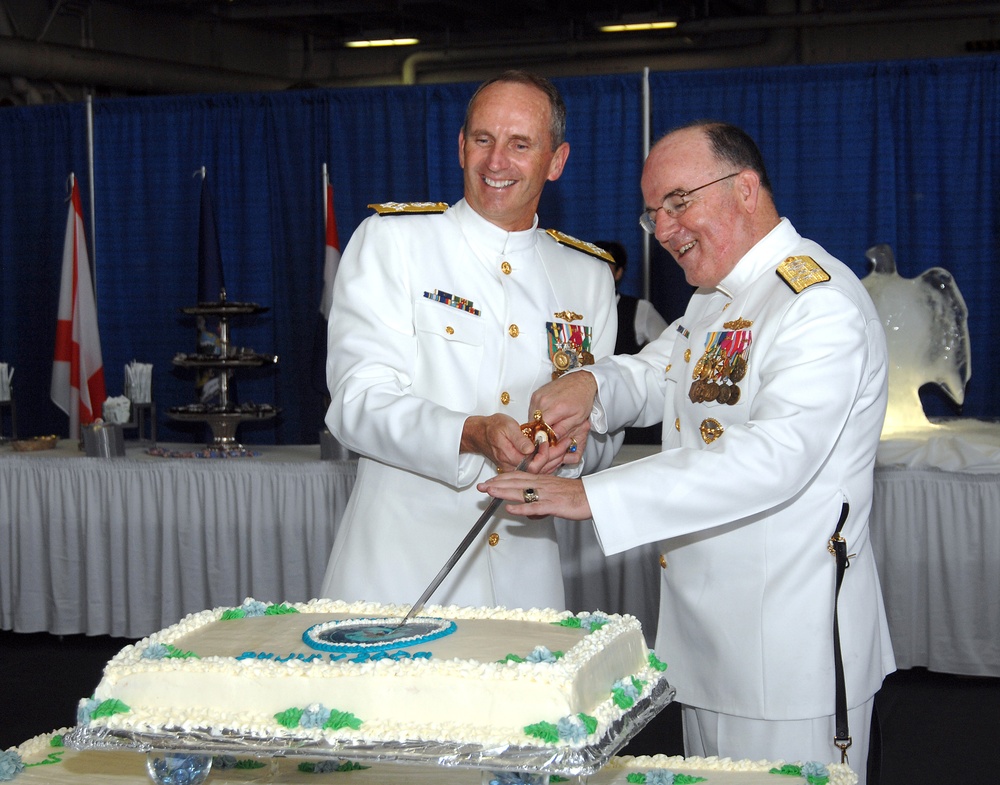 Harry S. Truman receives new commanding officer