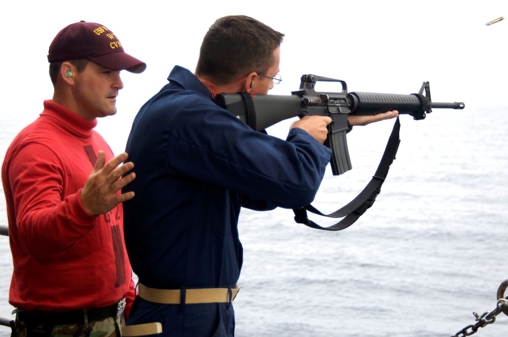 USS Nimitz in the Pacific Ocean