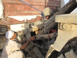 Coalition forces and Iraqis giving back kindness