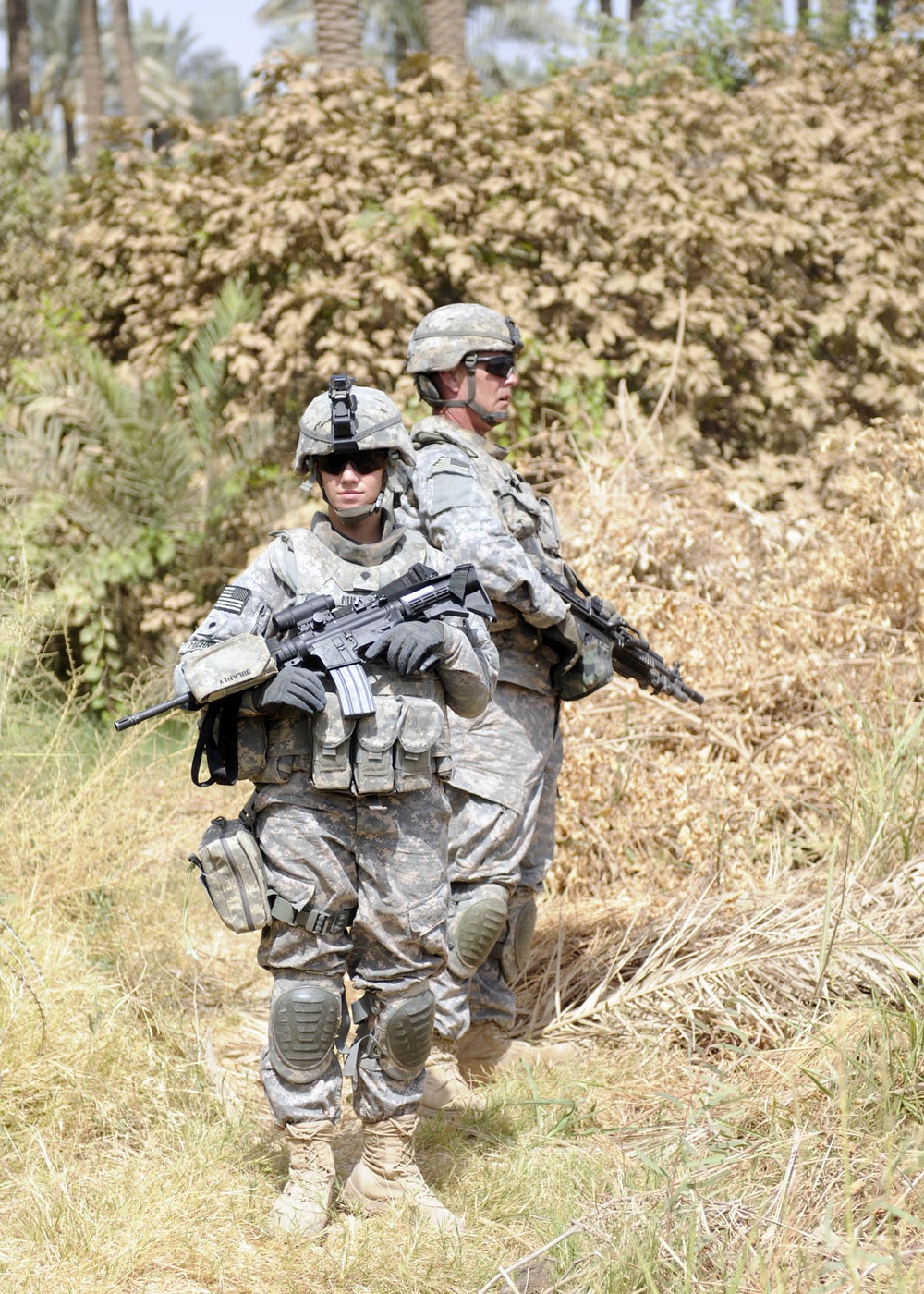 113th Field Artillery Soldiers patrol