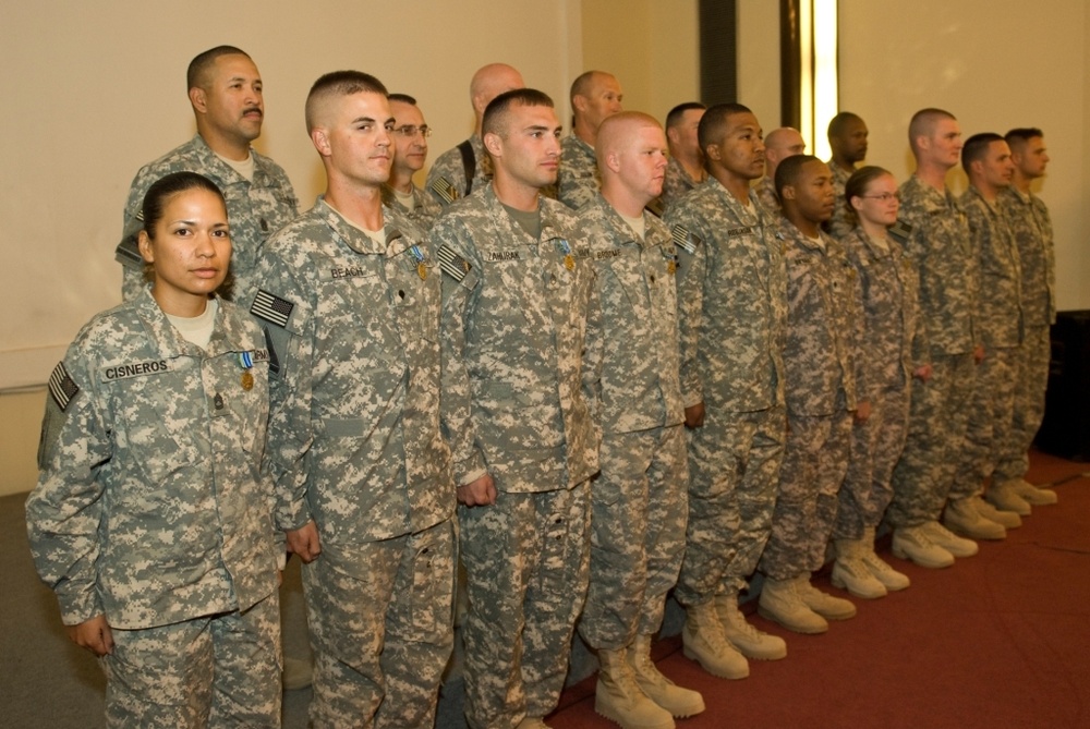 Multi-National Division-South Soldier, Non-commissioned officer of the Quarter named