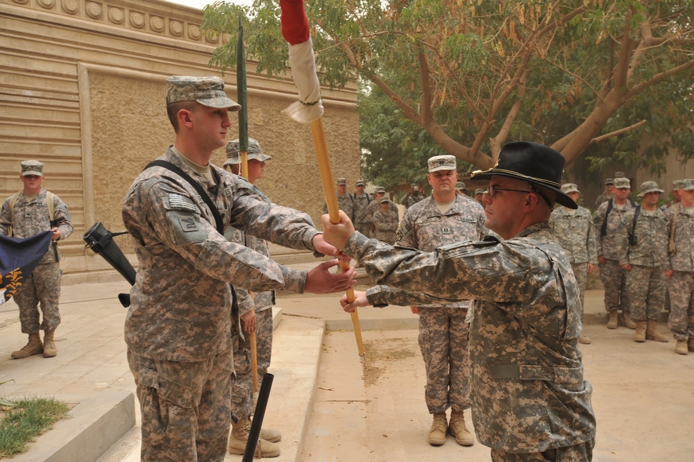 Troop B, 1st Squadron, 303rd Cavalry Transfer of Authority
