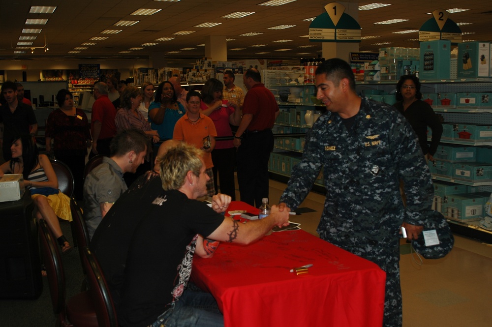 Saving Abel meets Service members at Norfolk NEX