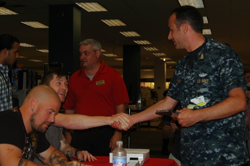 Saving Abel meets Service members at Norfolk NEX