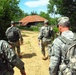 Commander of the California Army National Guard patrols with his troops