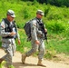 Commander of the California Army National Guard patrols with his troops