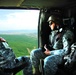 Commander of the California Army National Guard patrols with his troops