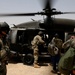 Helicopters operate at Forward Operating Base Warhorse