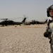 Helicopters operate at Forward Operating Base Warhorse