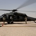 Helicopters operate at Forward Operating Base Warhorse