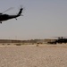 Helicopters operate at Forward Operating Base Warhorse