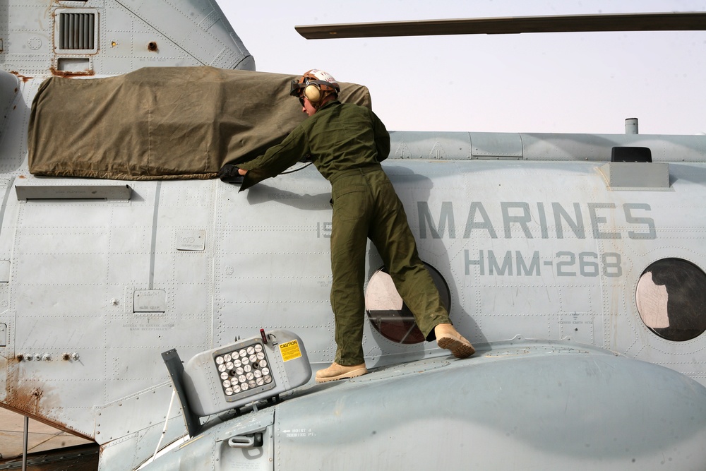 Maintenance Marines: The 'bread and butter' of Marine Medium Helicopter Squadron 268 Sahl Sinjar Detachment