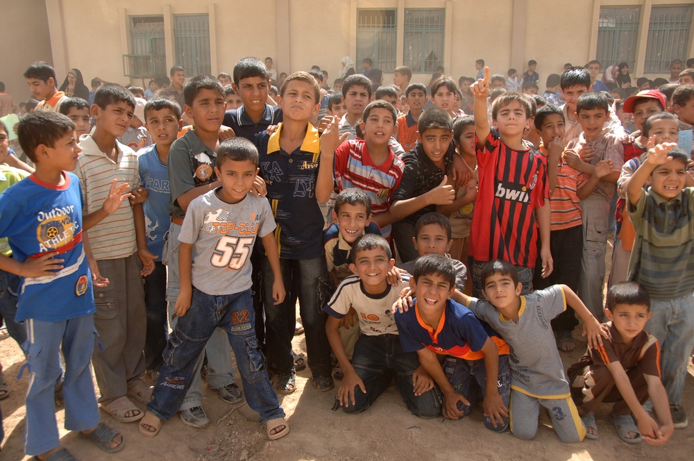 Bags and soccer balls handed out in Tarmiyah